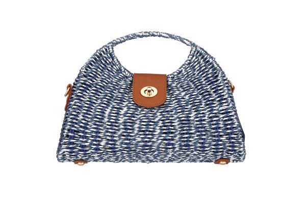 Ladies Natural Straw Clutch Handbag