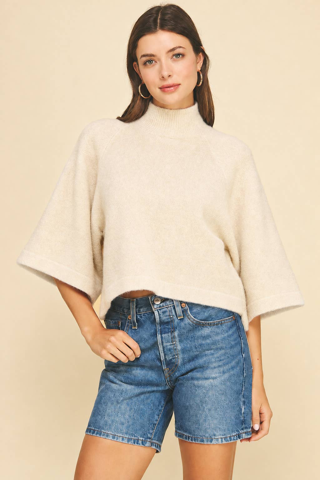 MOCK NECK SWEATER