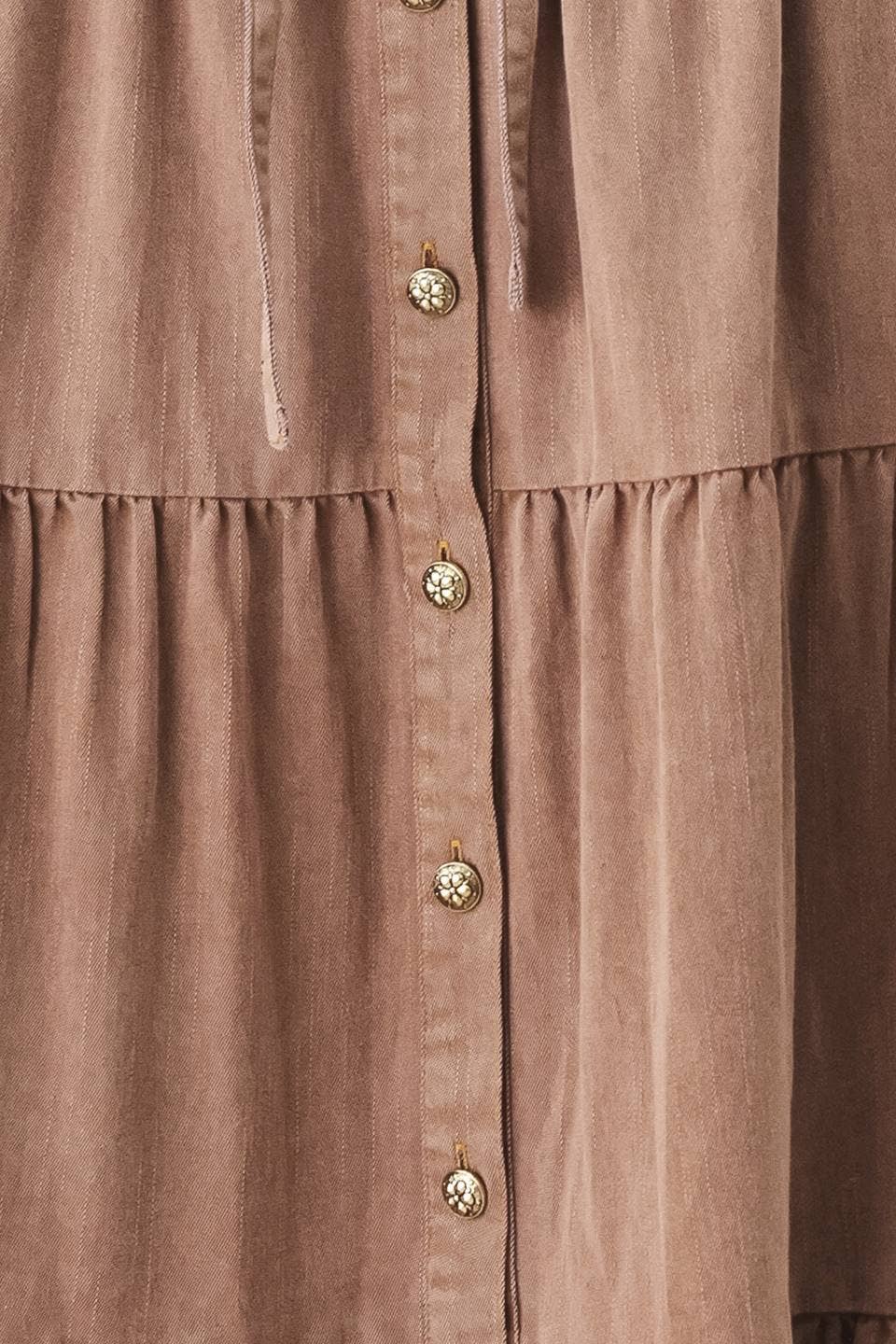 Solid woven midi dress