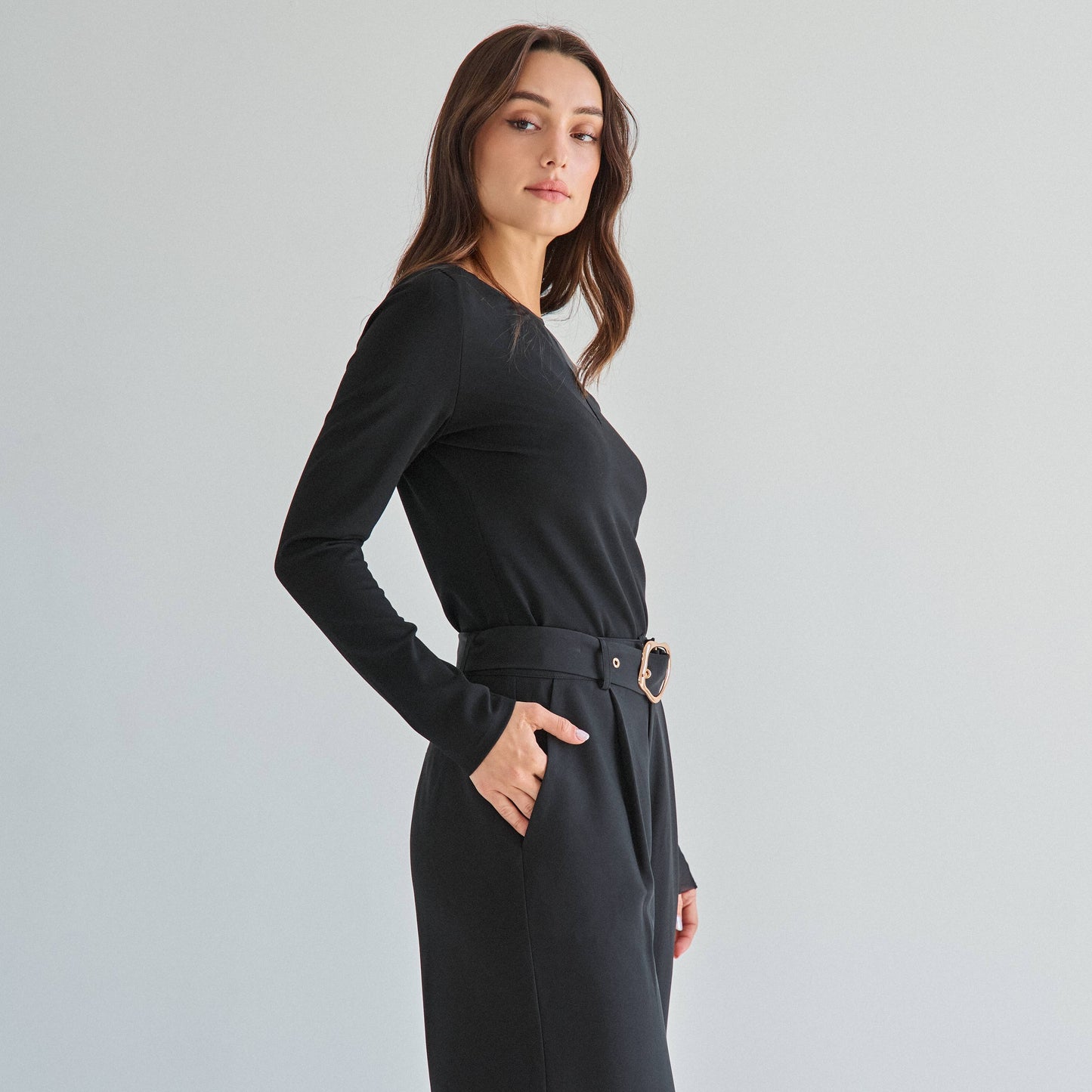 Sheer long sleeve top