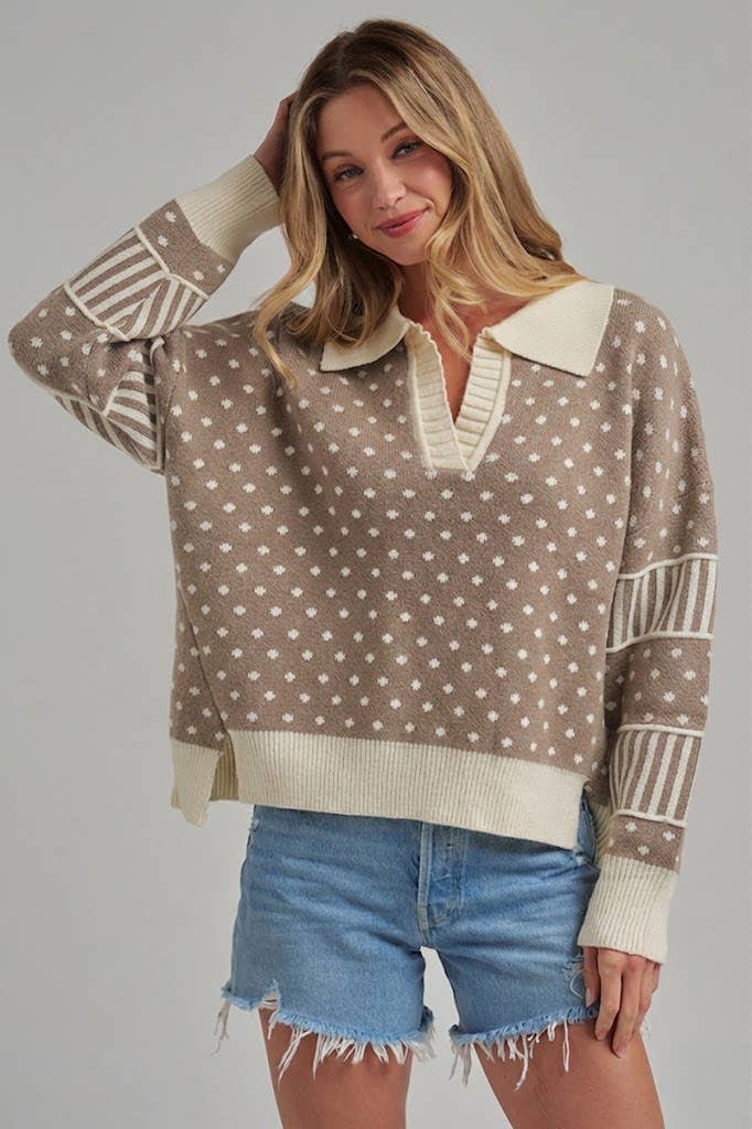 POLKA DOT SWEATER
