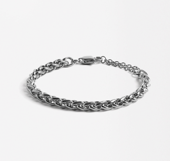 Rope Spiga Bracelet Stainless Steel  14K Gold. Waterproof