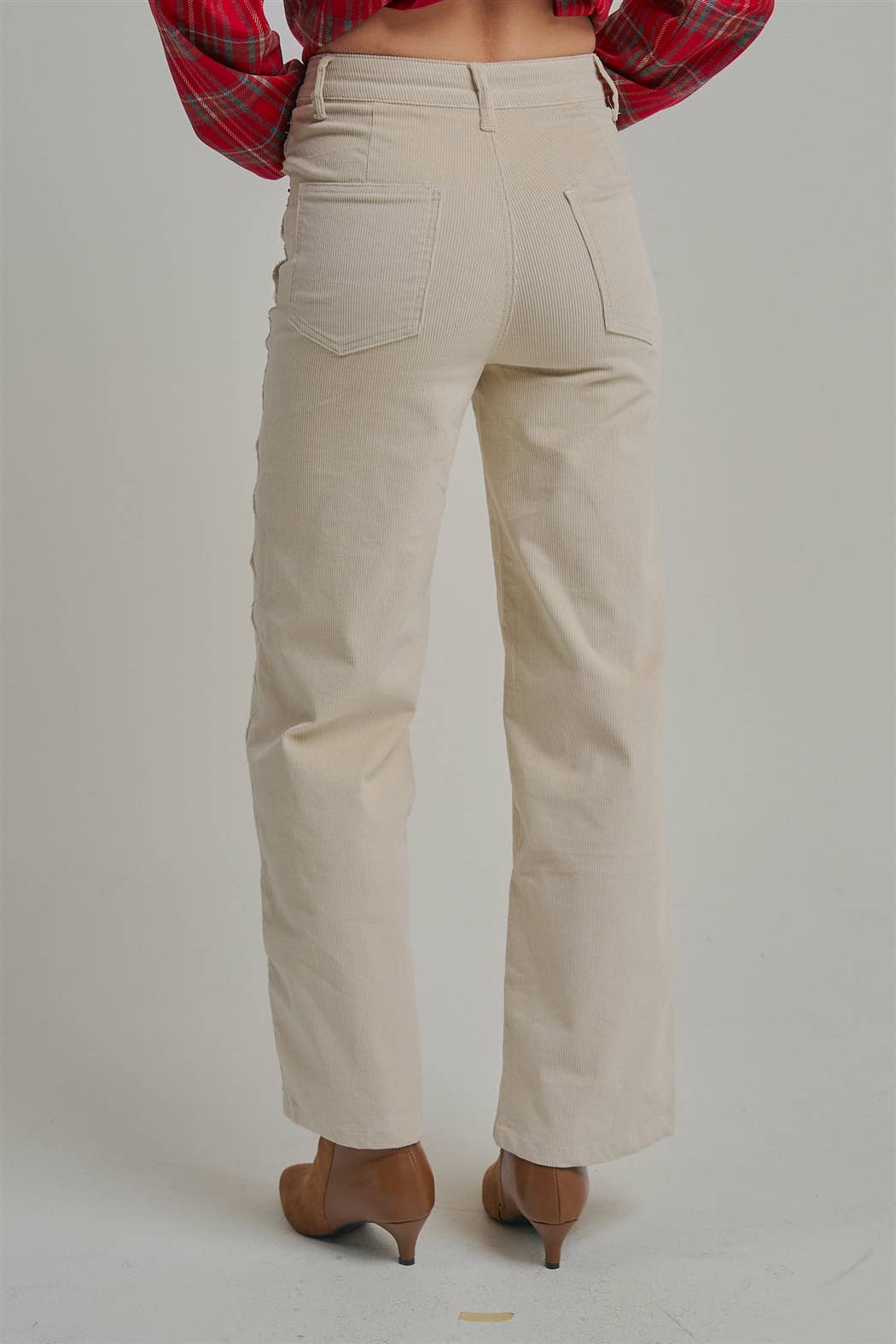 CORDUROY SCALLOPED PANTS