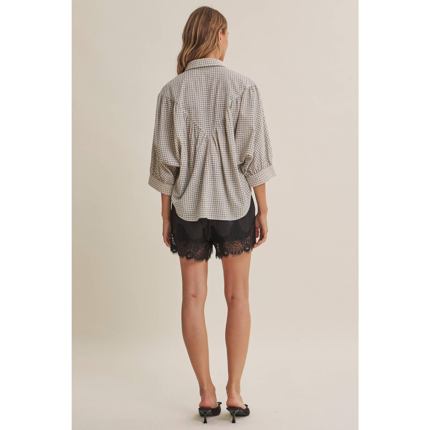 SATIN LACE ELASTIC WAIST SHORTS *More Colors*