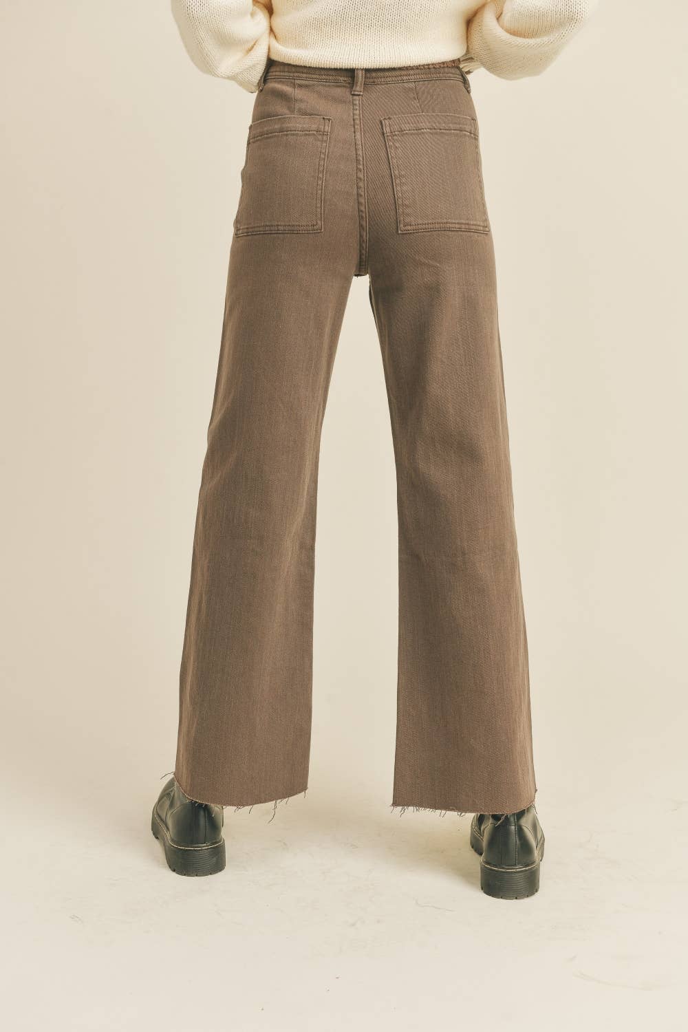BROWN WIDE LEG PANTS