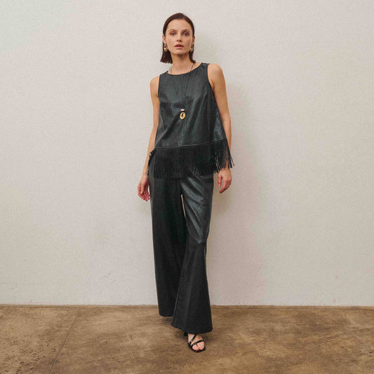 Fringe leather set