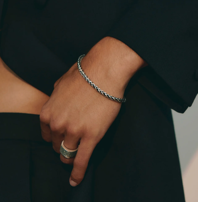 Rope Spiga Bracelet Stainless Steel  14K Gold. Waterproof