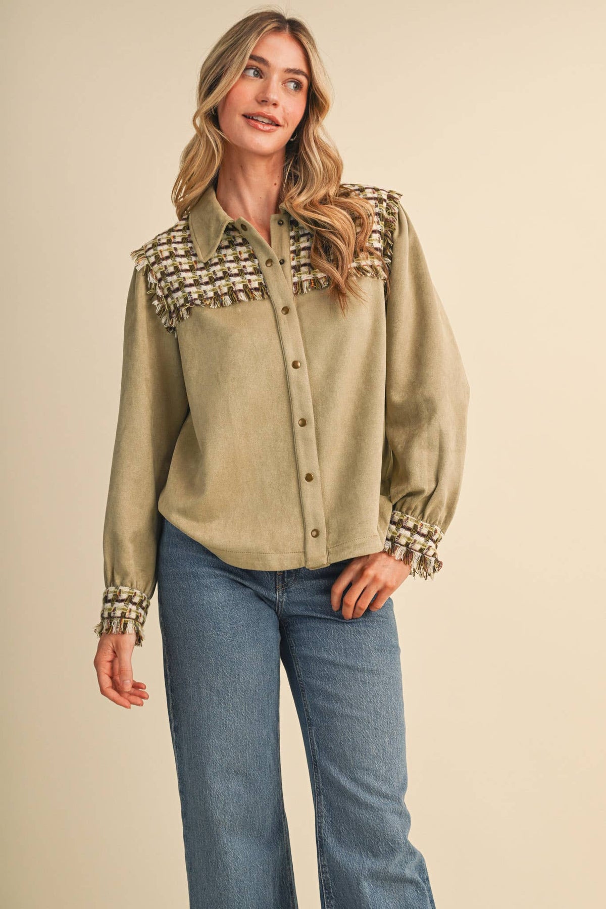 SUEDE TOP