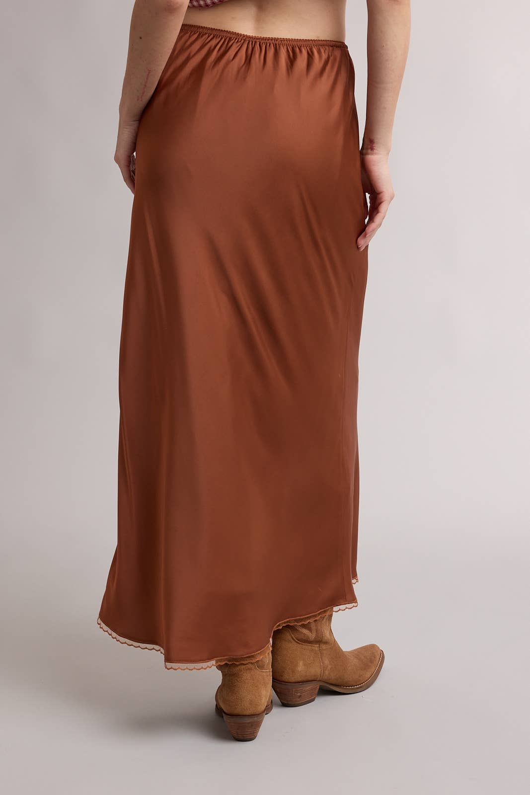 LACE TRIM MIDI