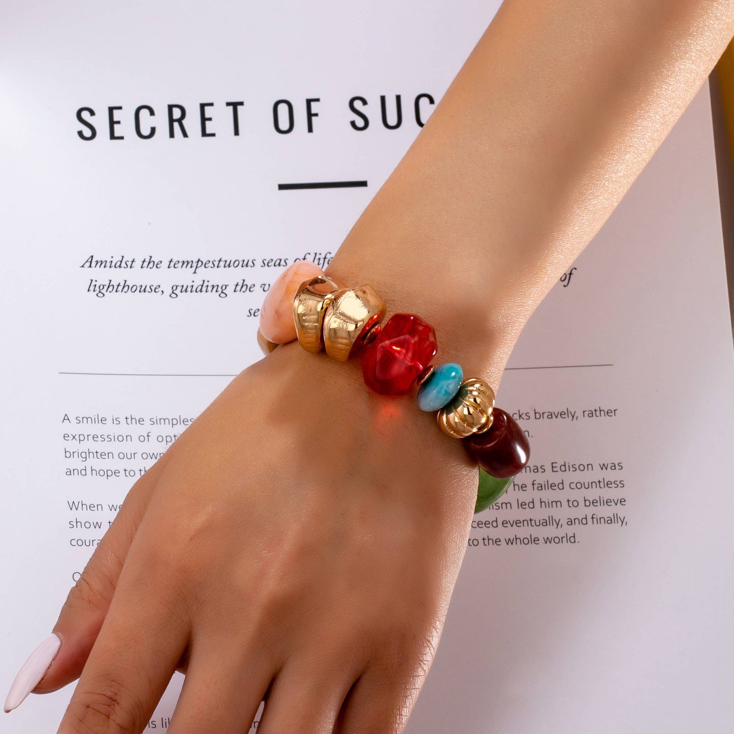 MIXED STONE BRACELET |