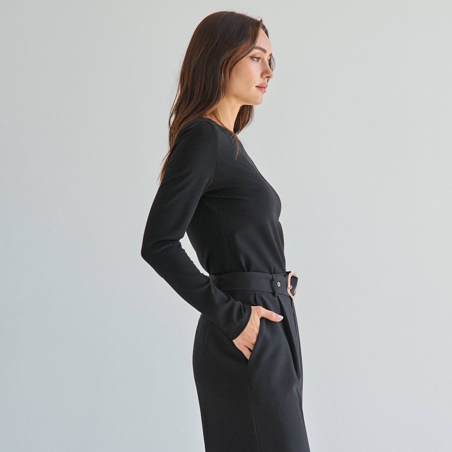Sheer long sleeve top