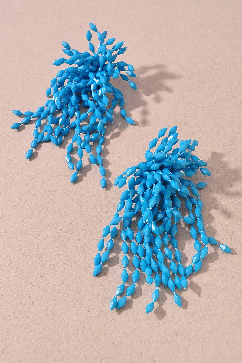 FRINGE STUD EARRINGS