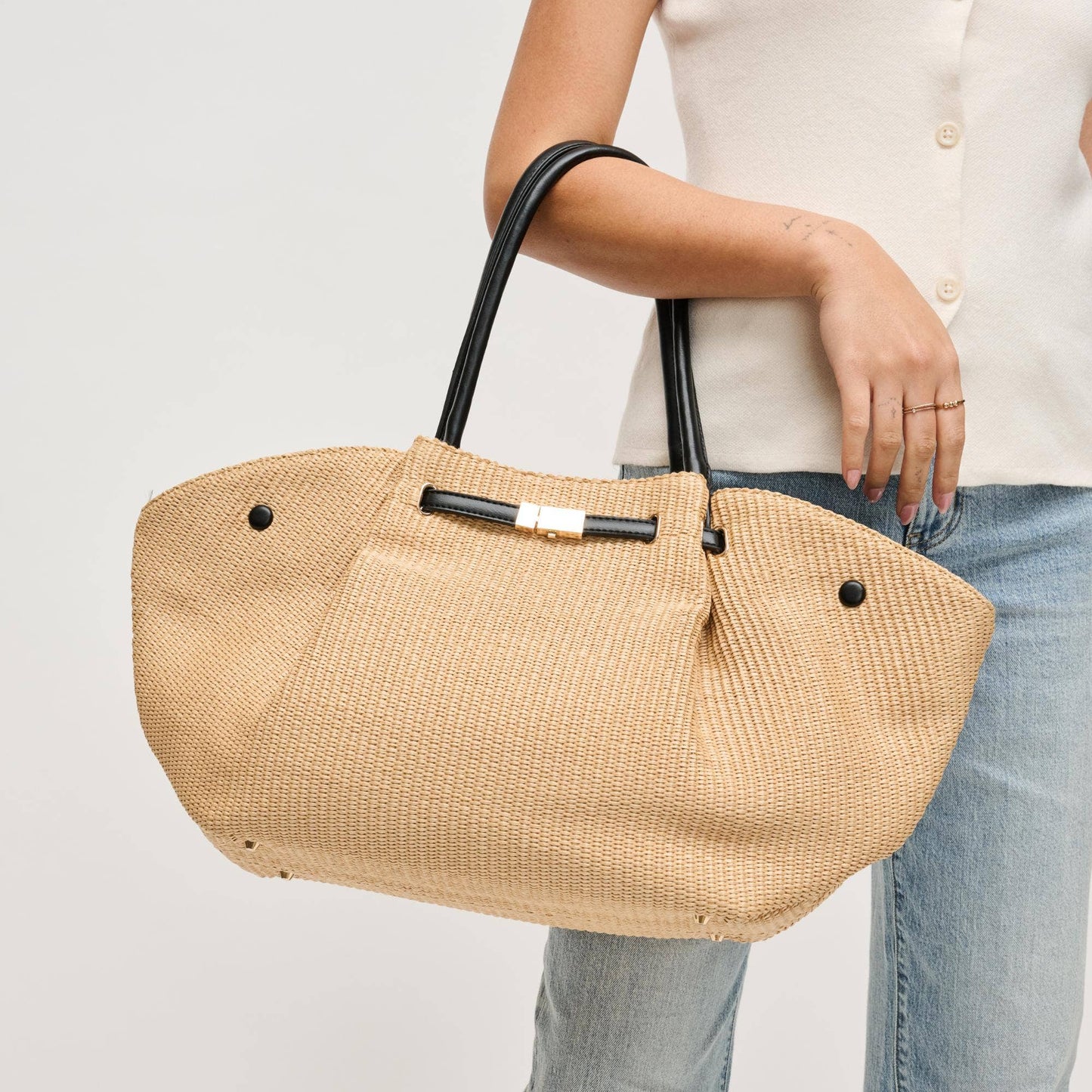 Kaia - Straw Tote