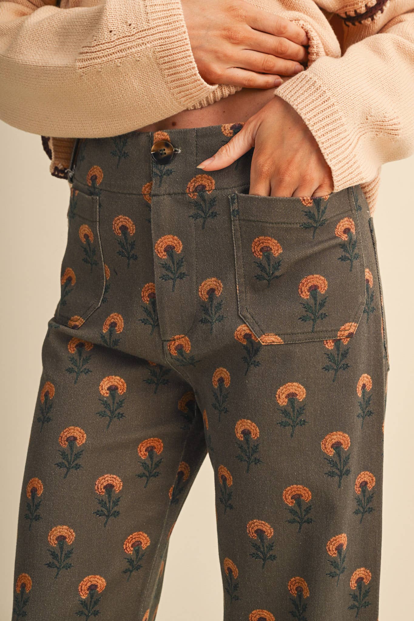 VINTAGE FLORAL PANTS *More Colors*
