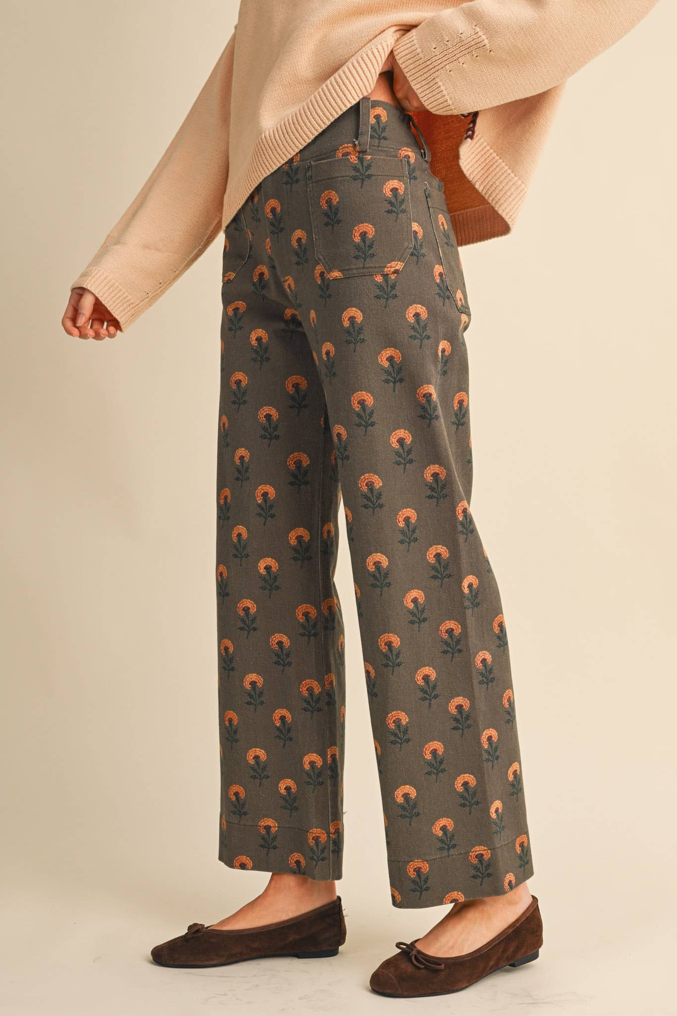 VINTAGE FLORAL PANTS *More Colors*