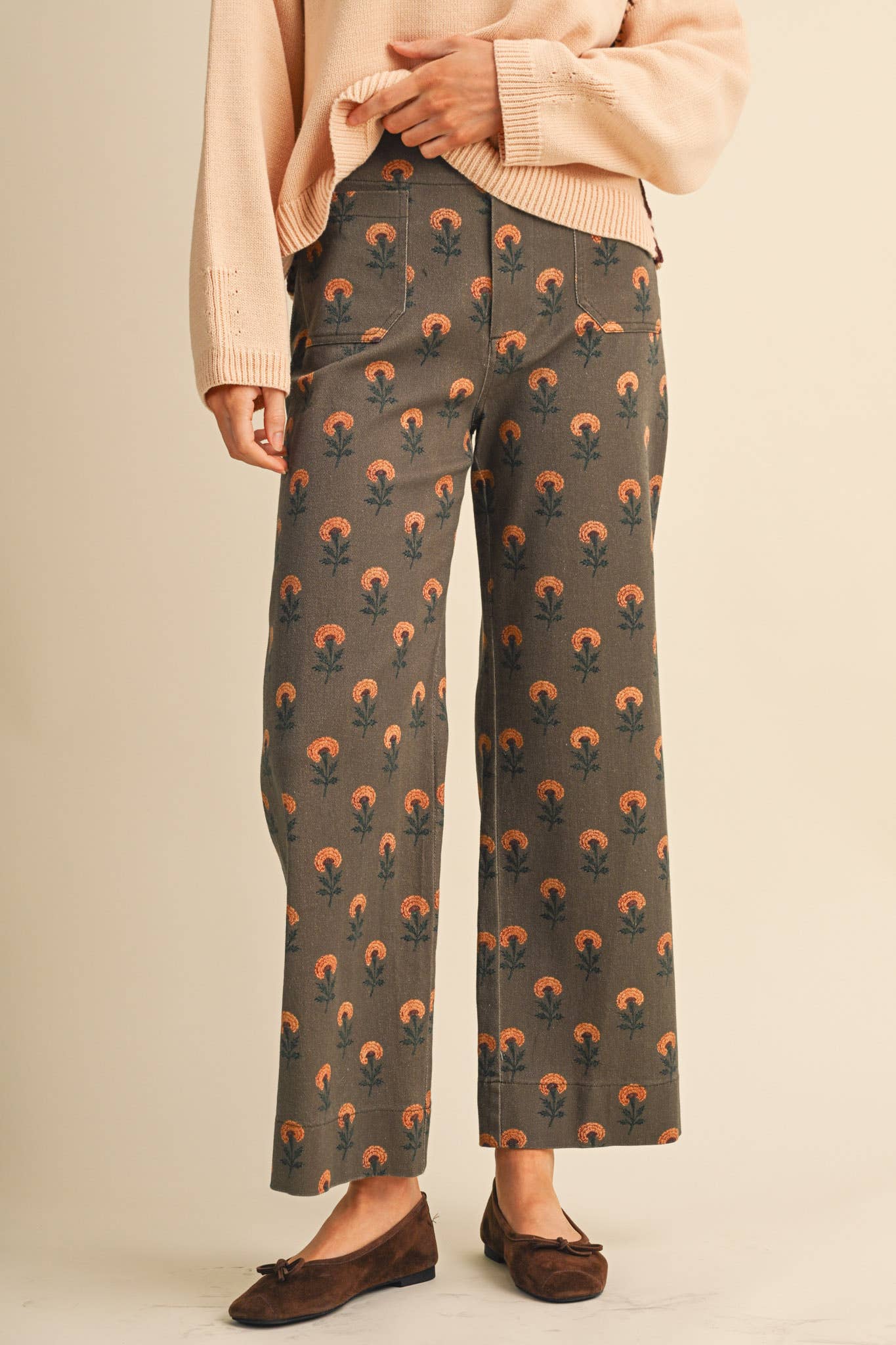 VINTAGE FLORAL PANTS *More Colors*