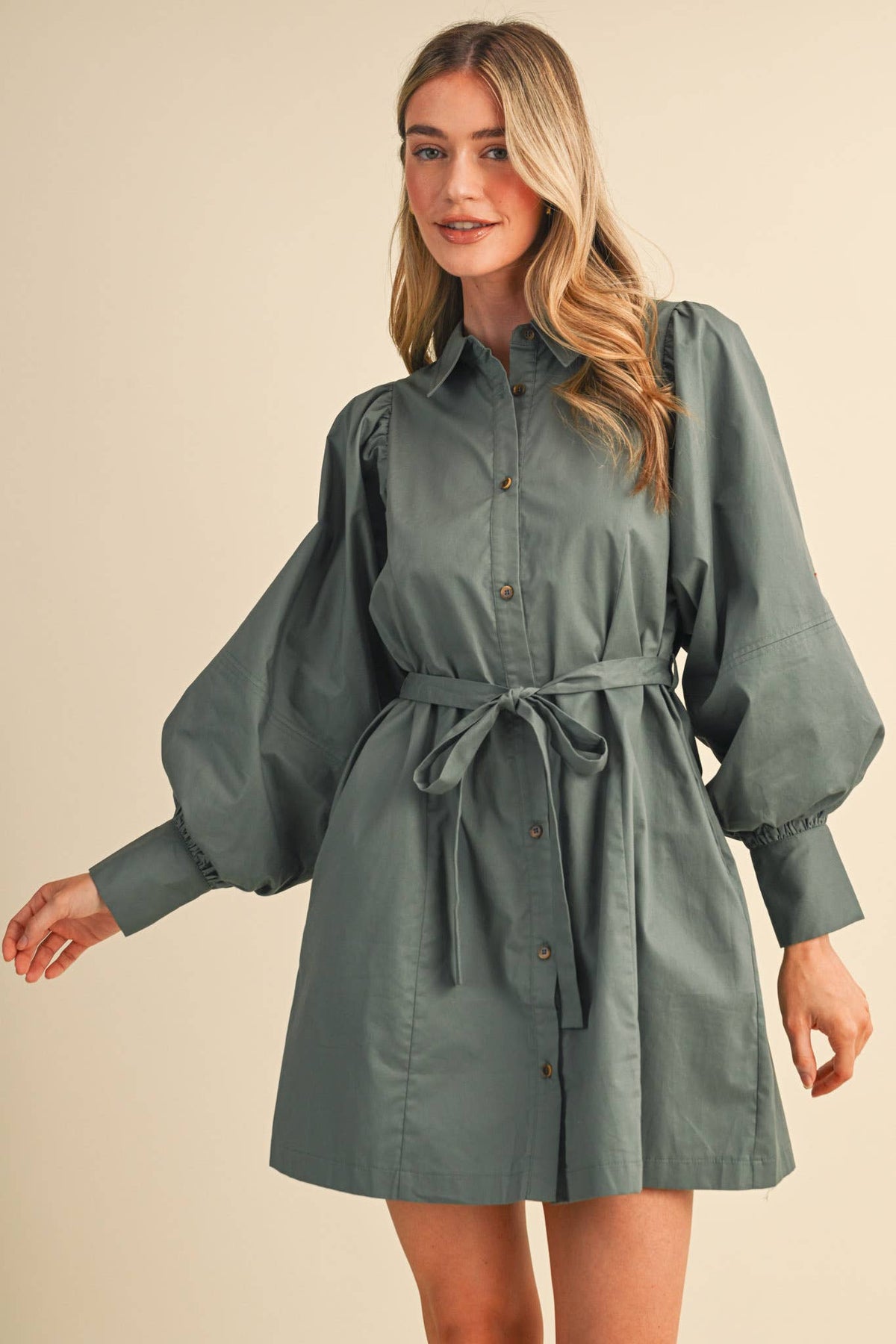 Belted Mini Dress *More Colors*