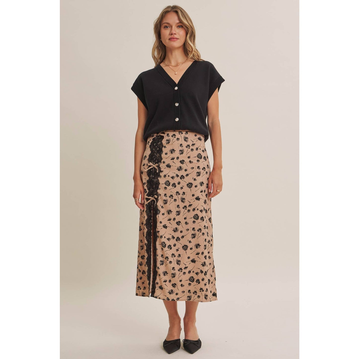 PARIS FLORAL SKIRT