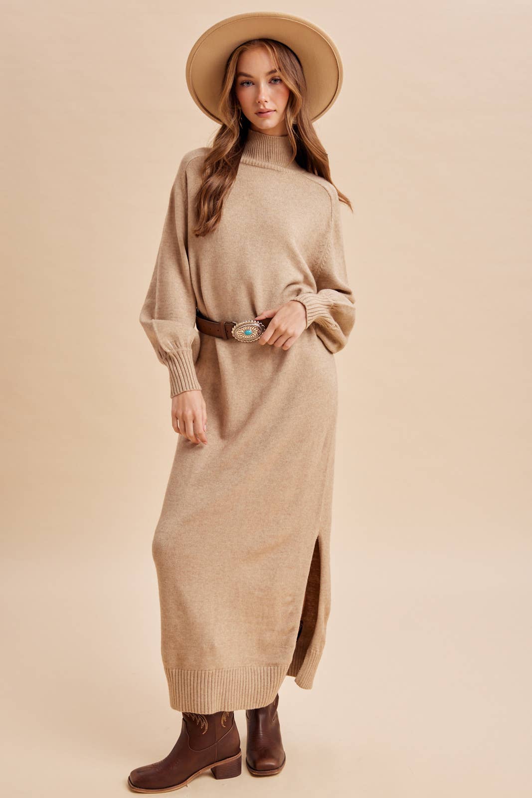 TURTLENECK SWEATER DRESS