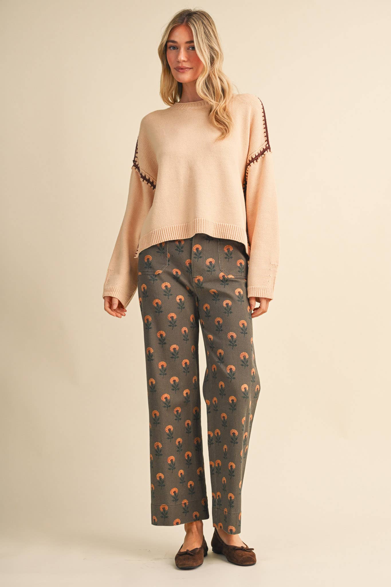 VINTAGE FLORAL PANTS *More Colors*