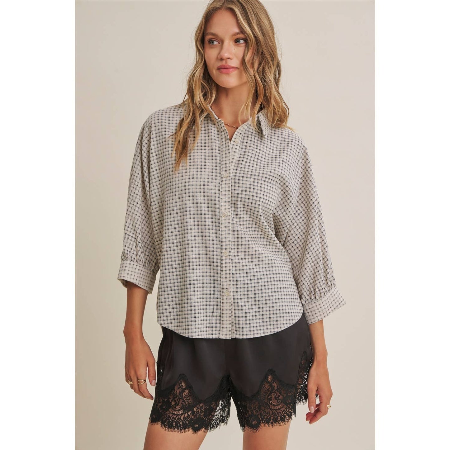 SATIN LACE ELASTIC WAIST SHORTS *More Colors*