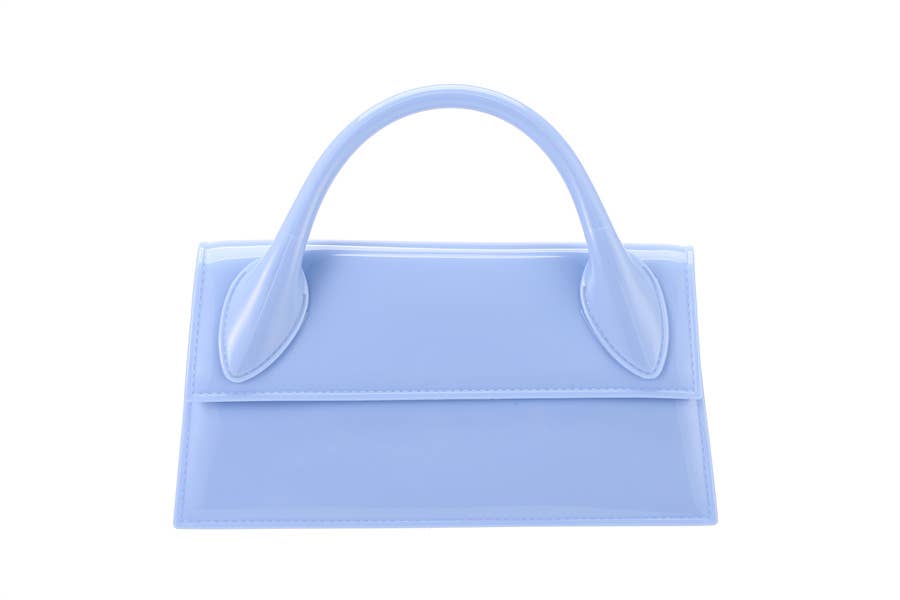 Ladies Jelly Bag Top Handle Clutch Handbag