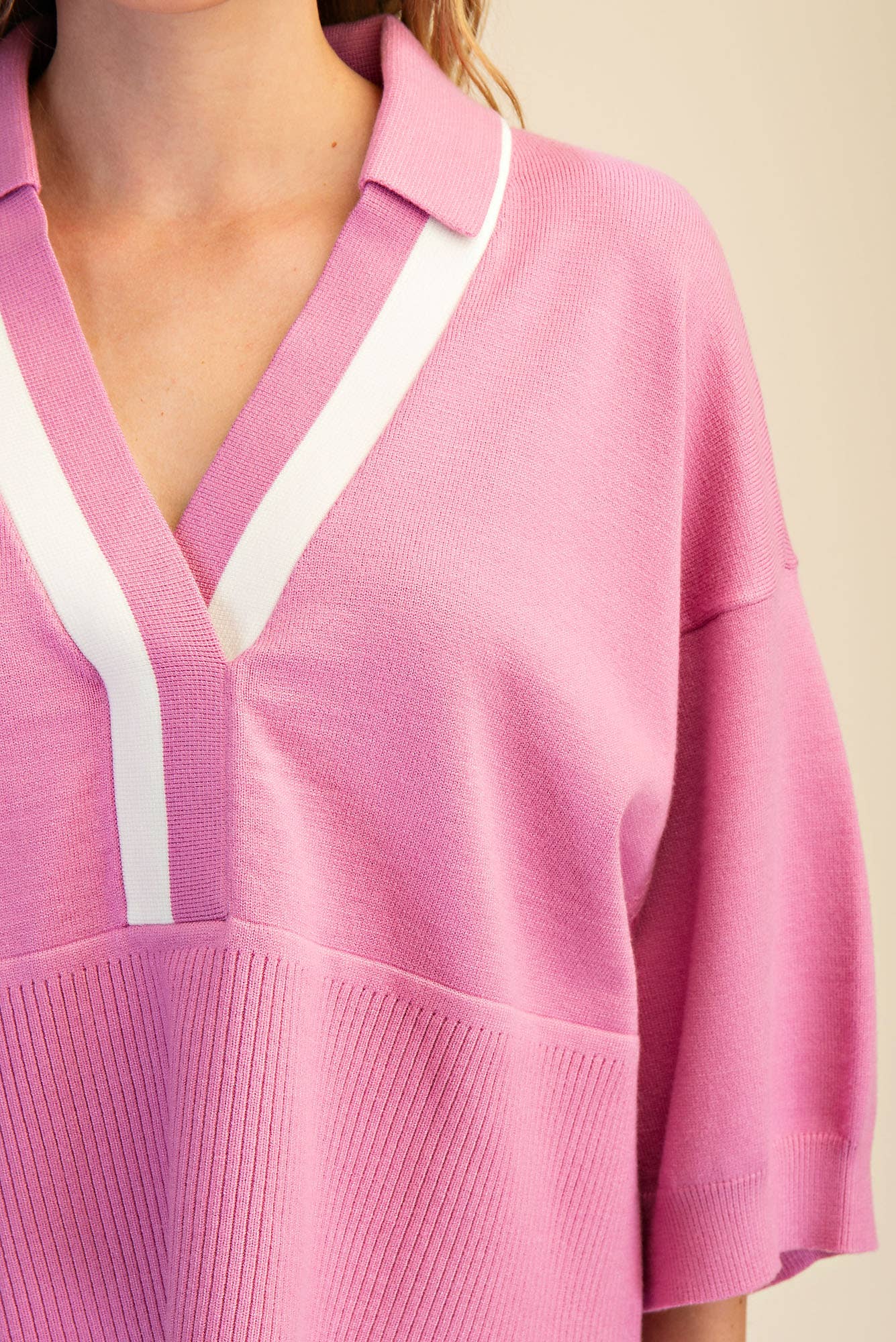 Loose Fit Dropped Shoulder Sweater