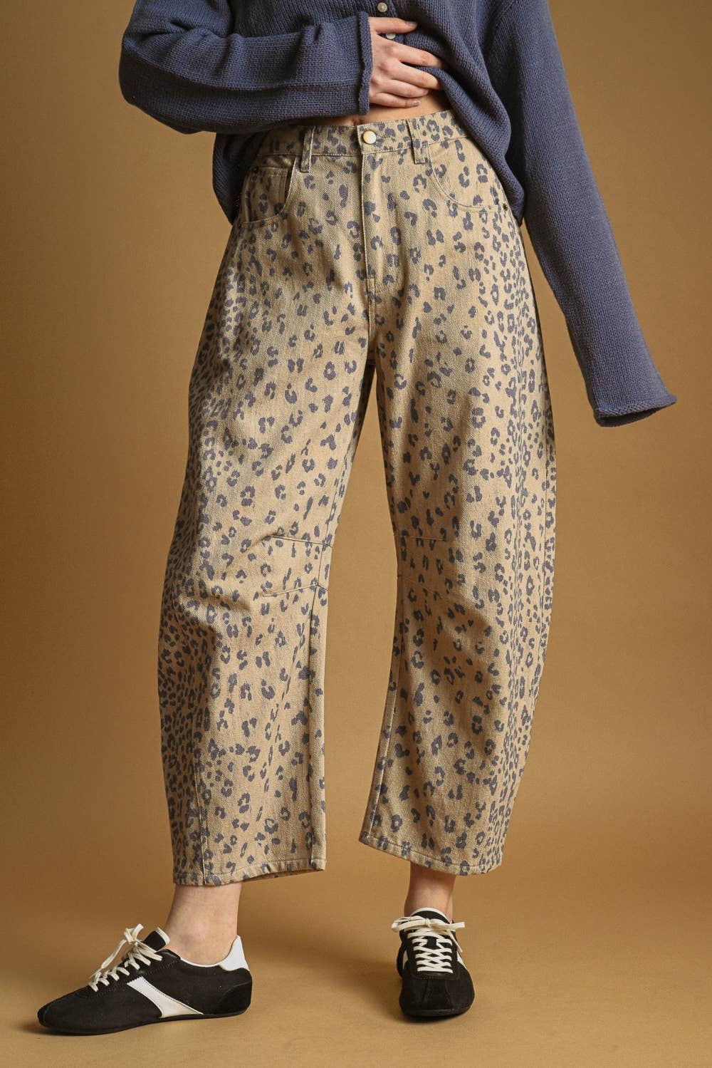 CHEETAH BARREL PANTS