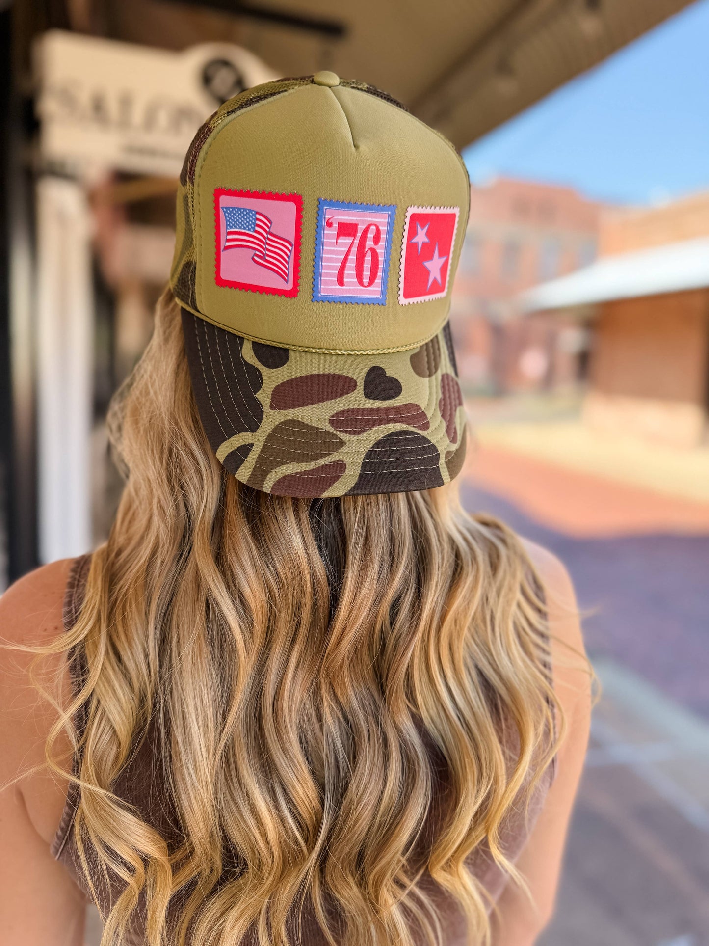 Patriotic Patch Foam Trucker Hat