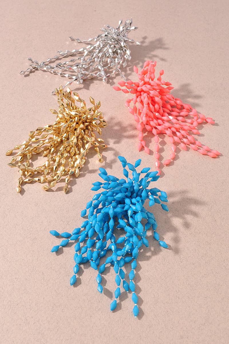 FRINGE STUD EARRINGS