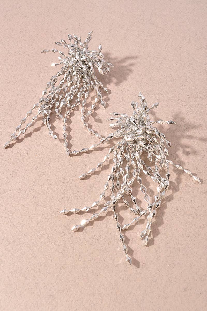 FRINGE STUD EARRINGS