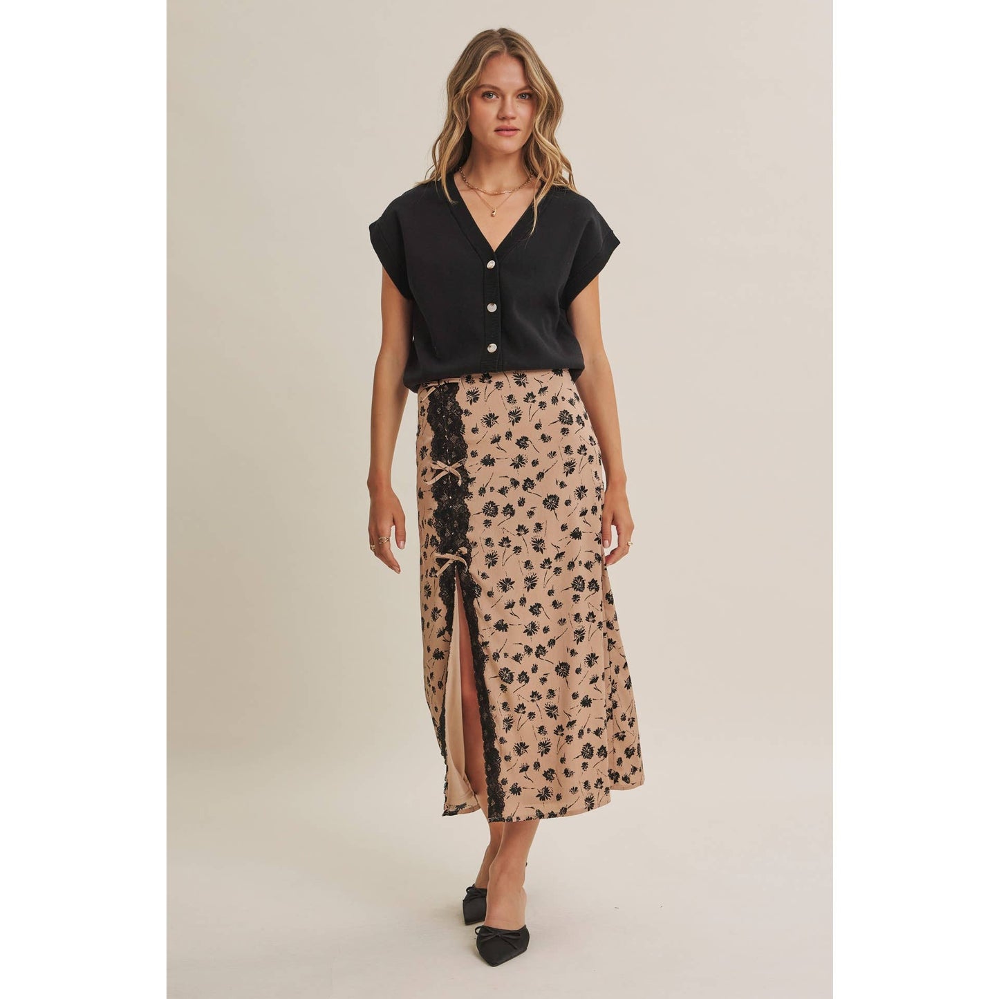 PARIS FLORAL SKIRT