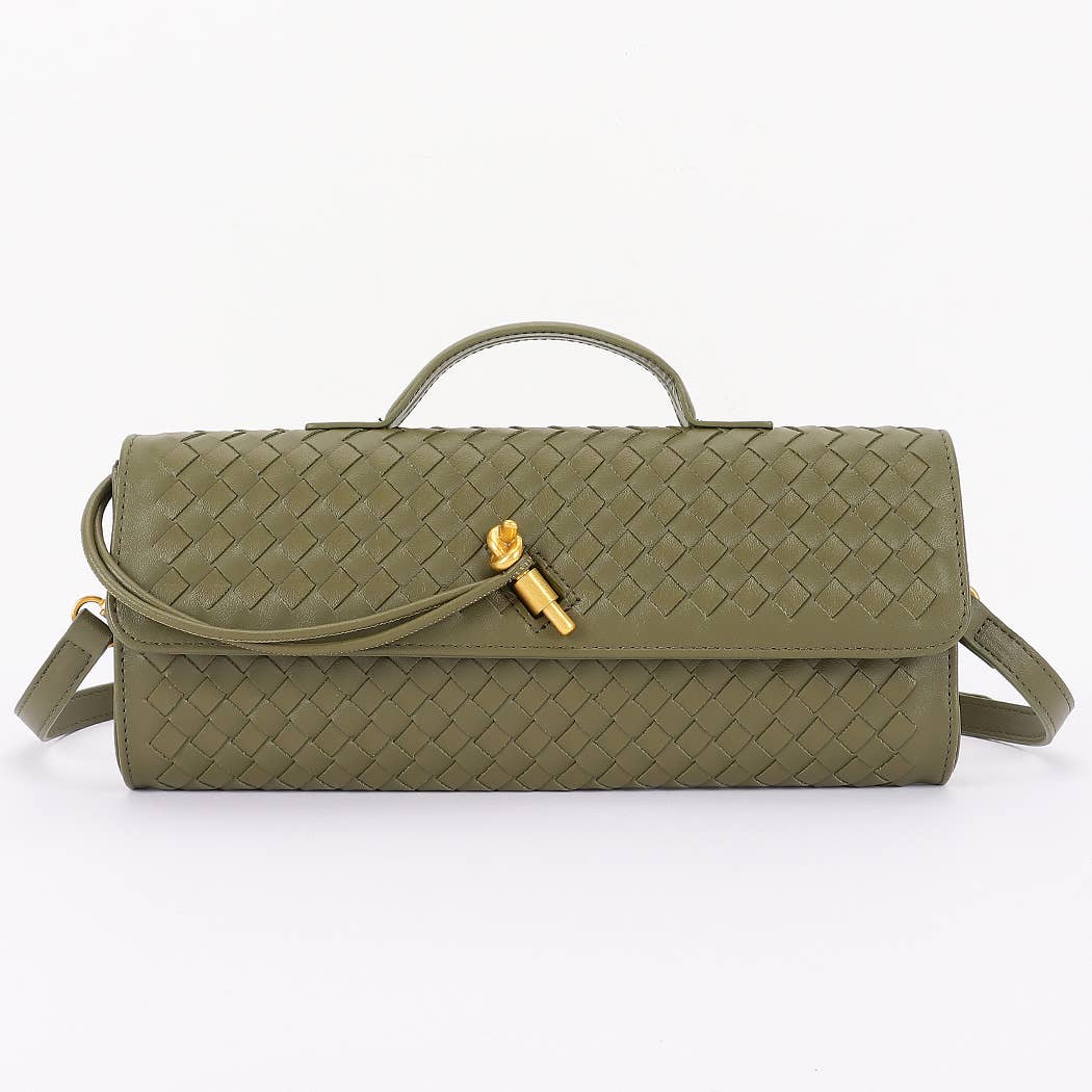Woven Leather Handbag