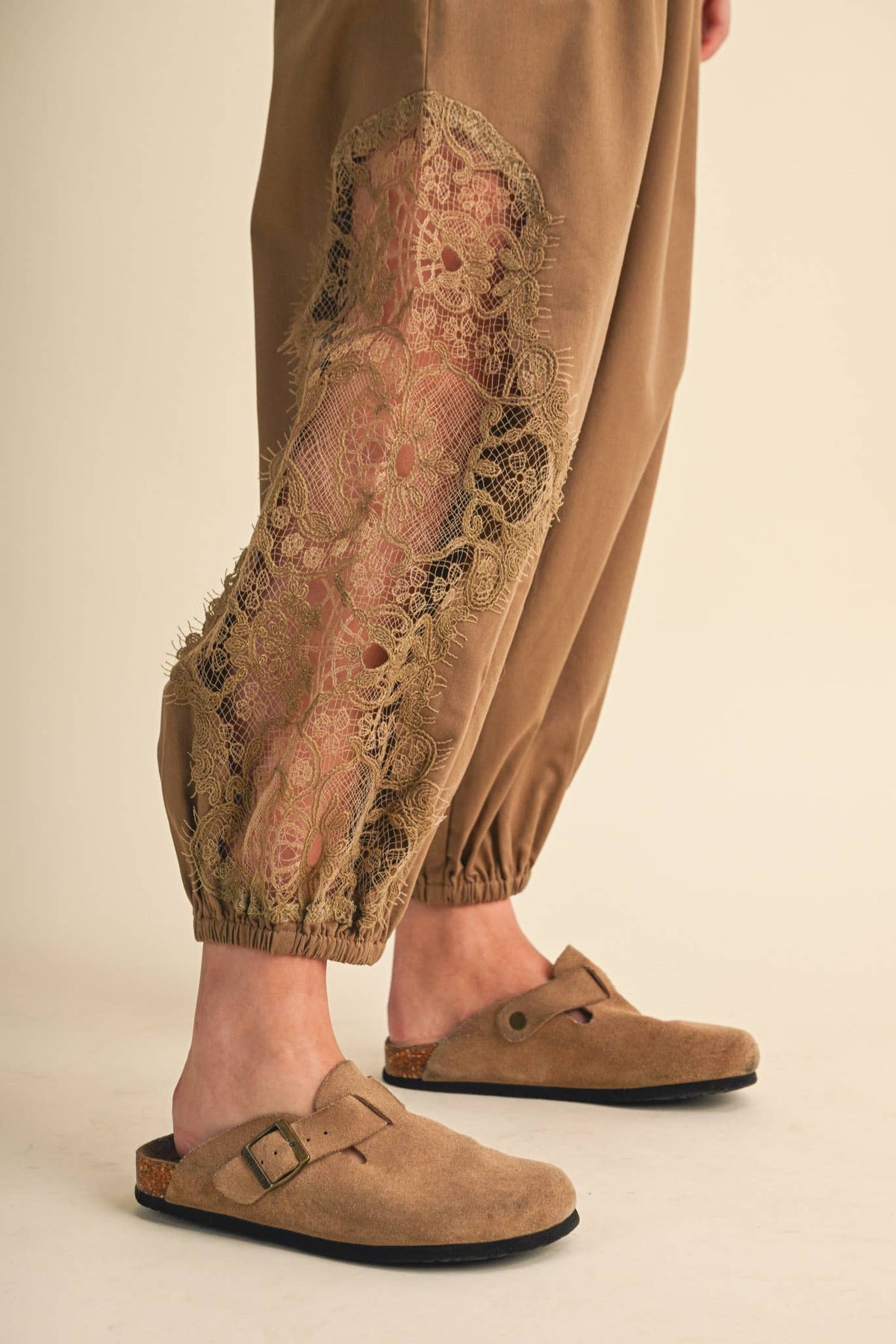 LACE DETAIL BALLOON PANTS *More Colors*