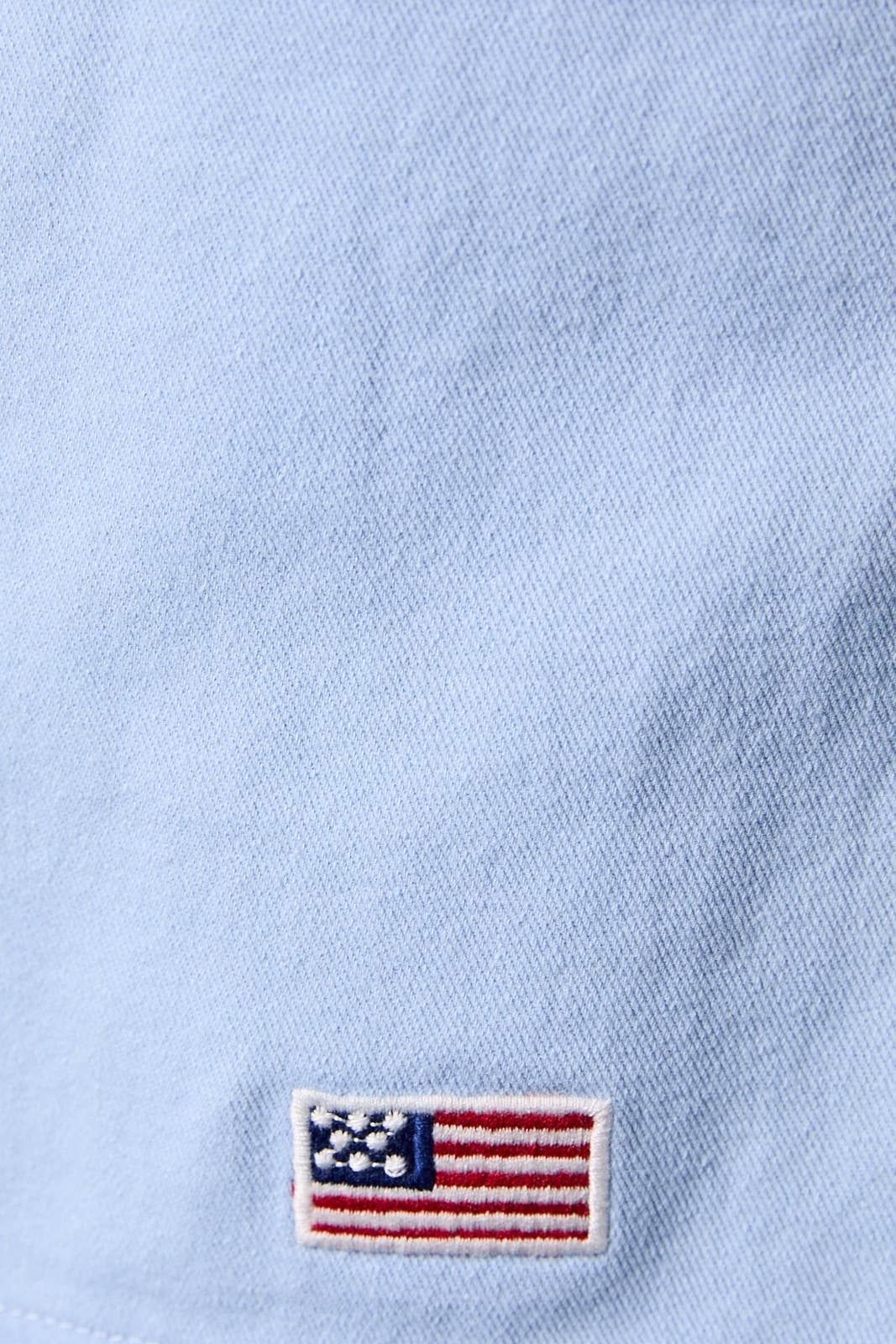 DRAW STRING MIDI RISE SKIRT WITH FLAG EMBROIDERY
