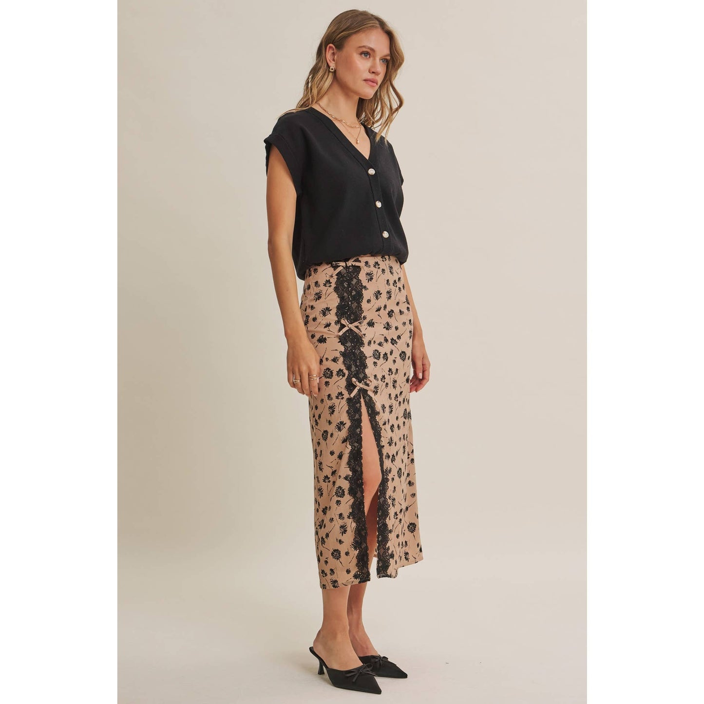 PARIS FLORAL SKIRT
