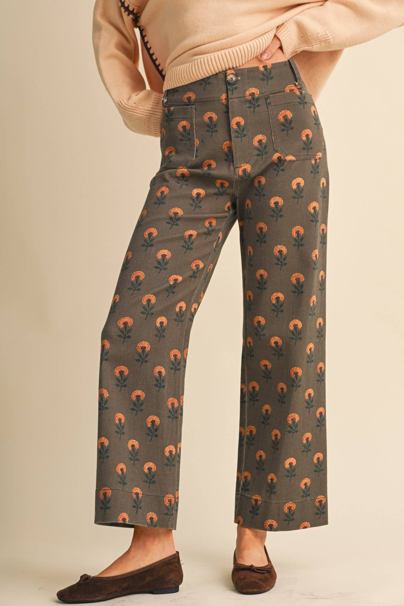 VINTAGE FLORAL PANTS *More Colors*