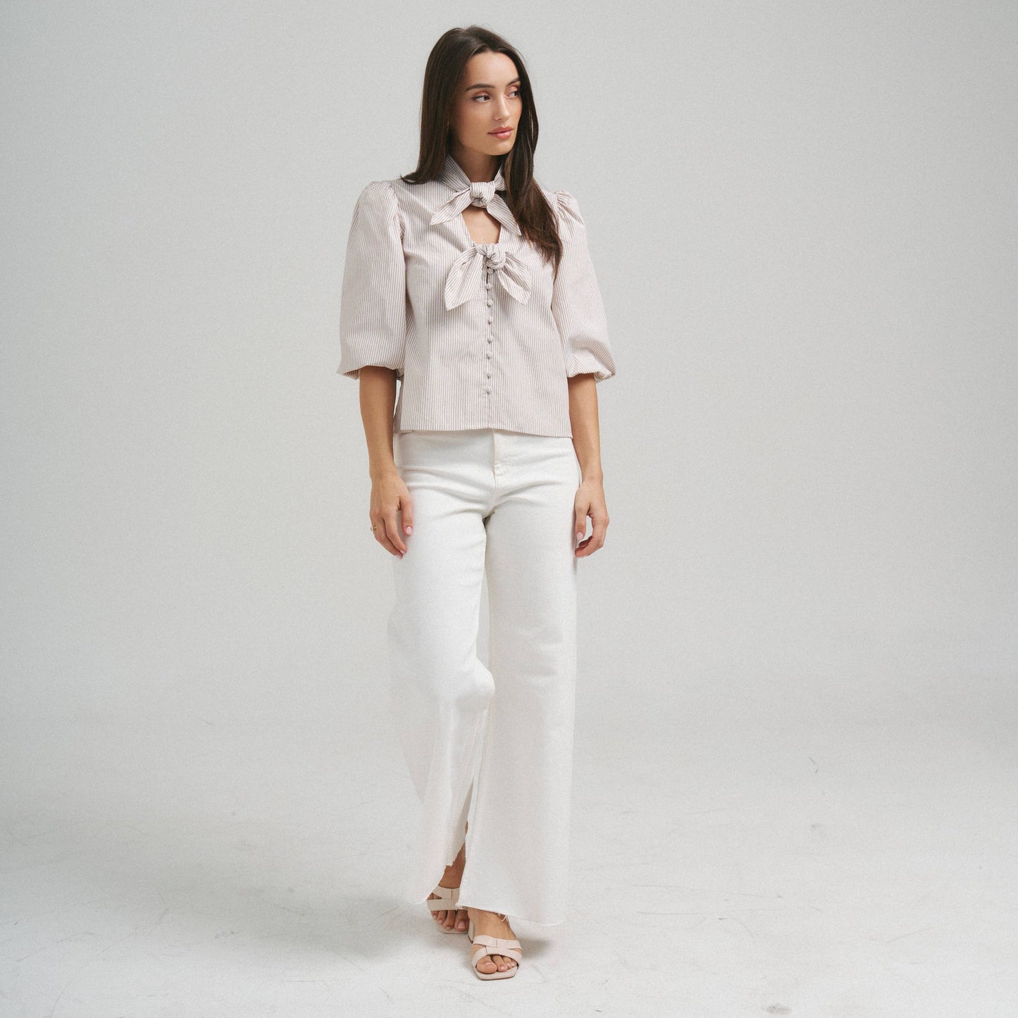 Open Tie Blouse