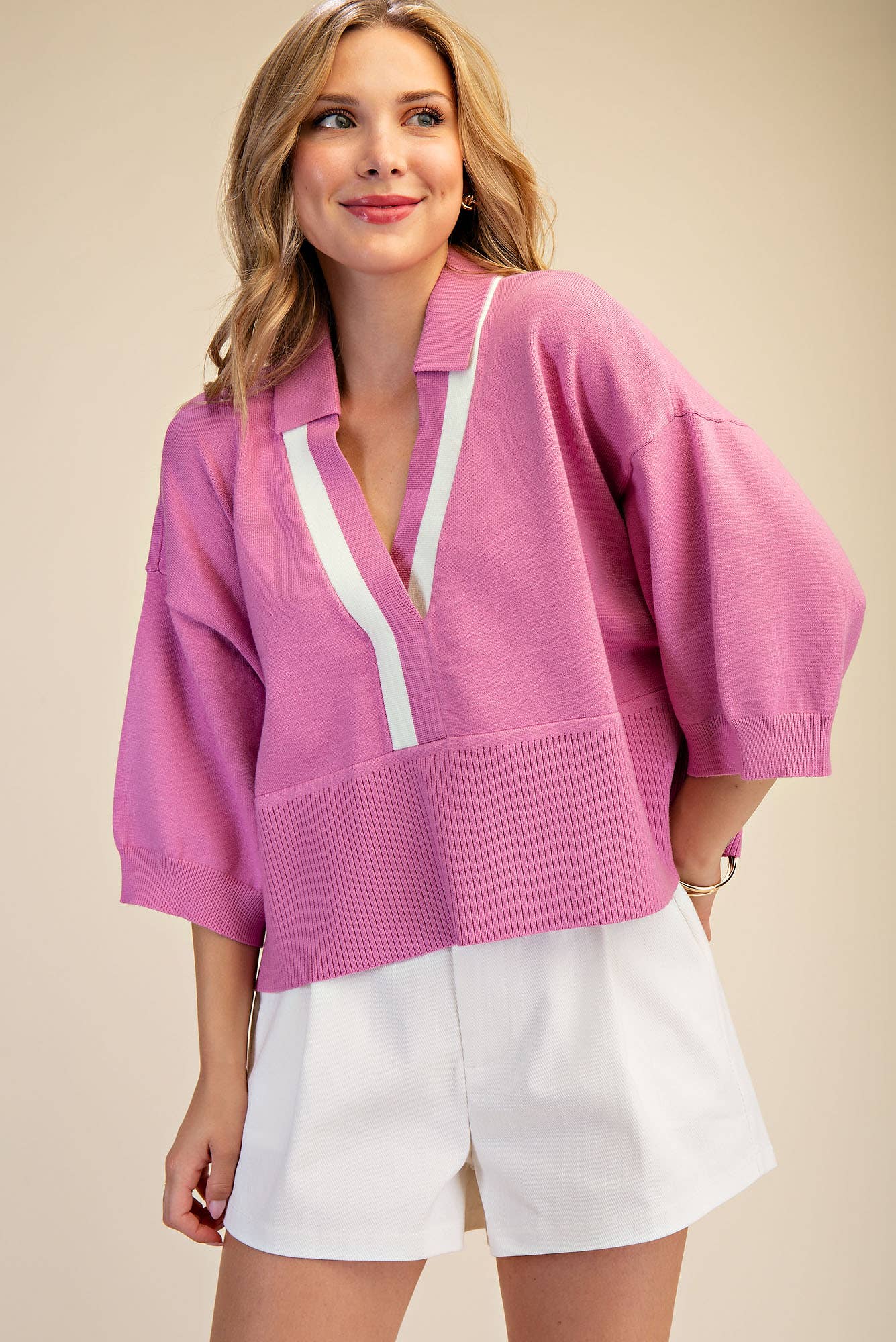 Loose Fit Dropped Shoulder Sweater