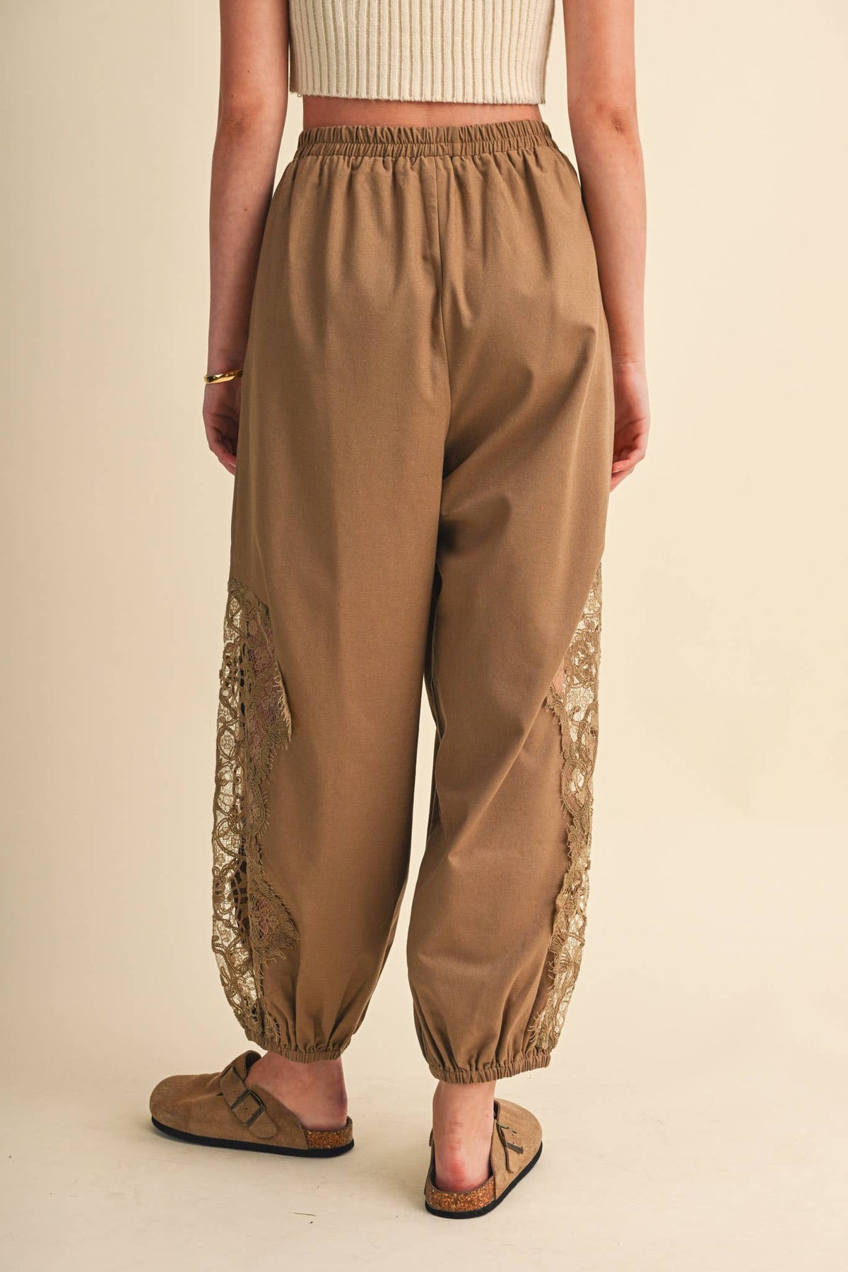 LACE DETAIL BALLOON PANTS *More Colors*