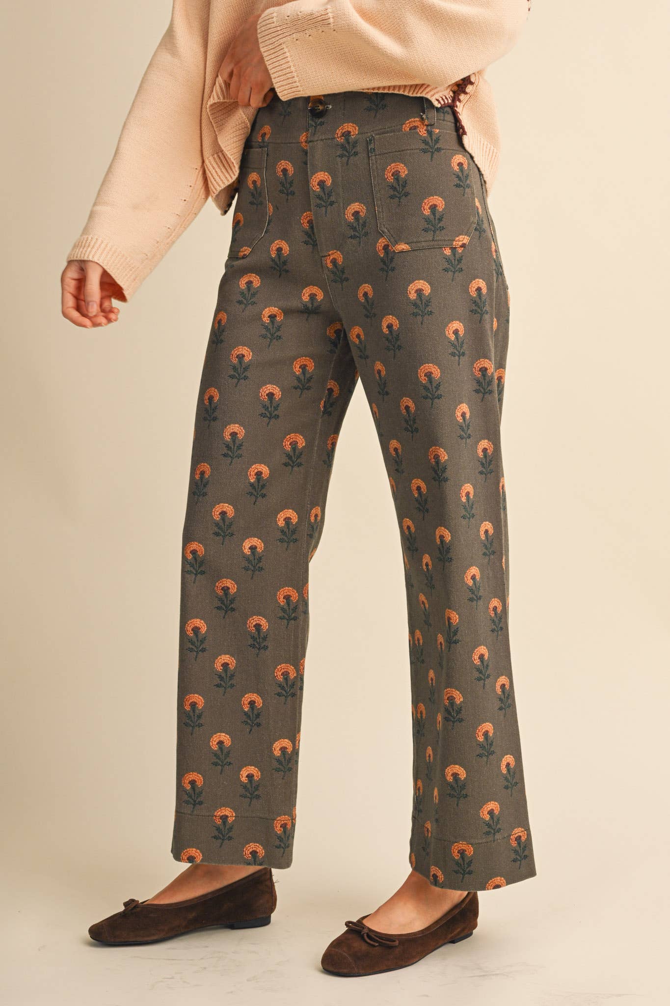 VINTAGE FLORAL PANTS *More Colors*
