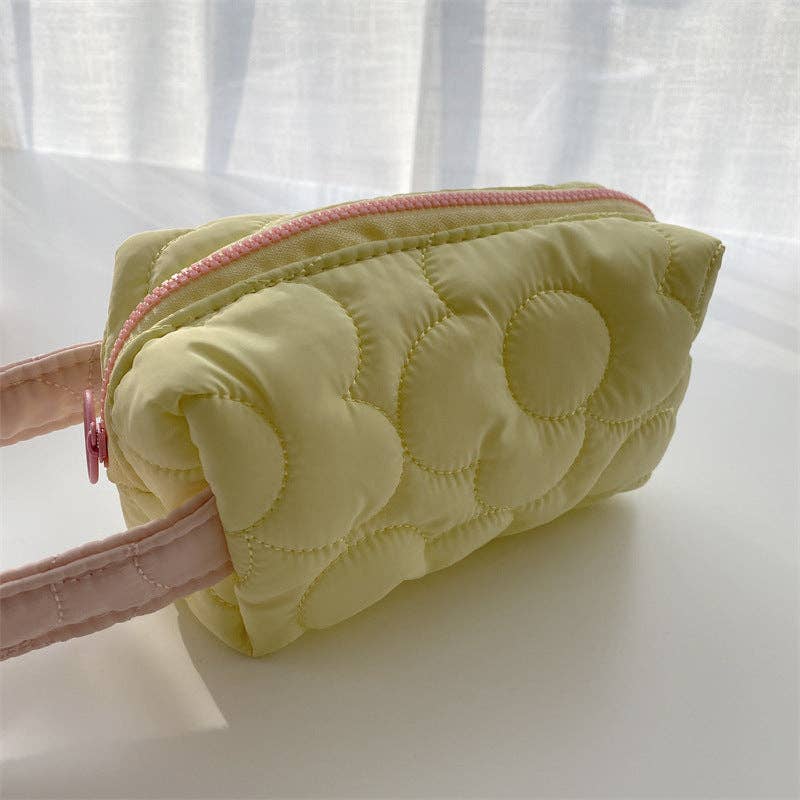 Flower Color Block Simple Make Up Bag DP25A542