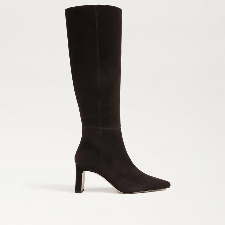 Sylvia Knee High Boot Chocolate Brown Suede