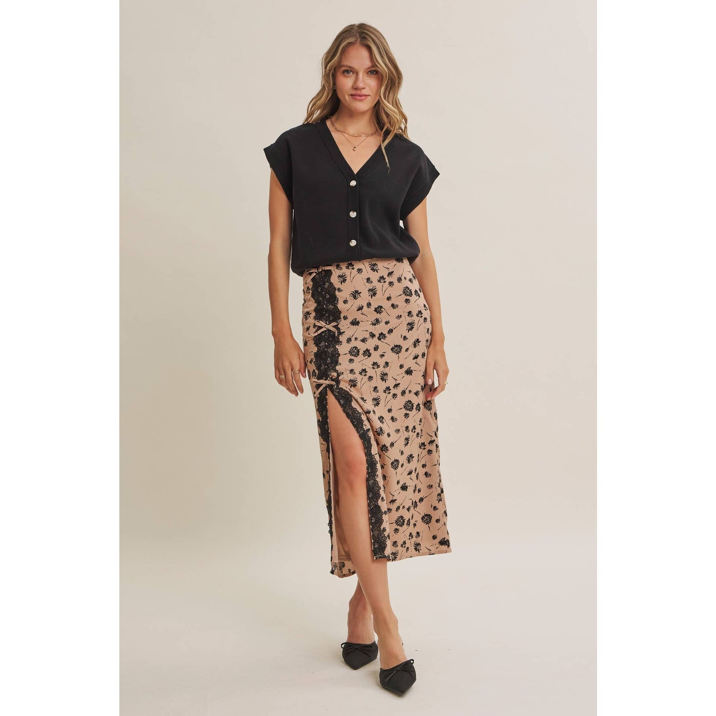 PARIS FLORAL SKIRT