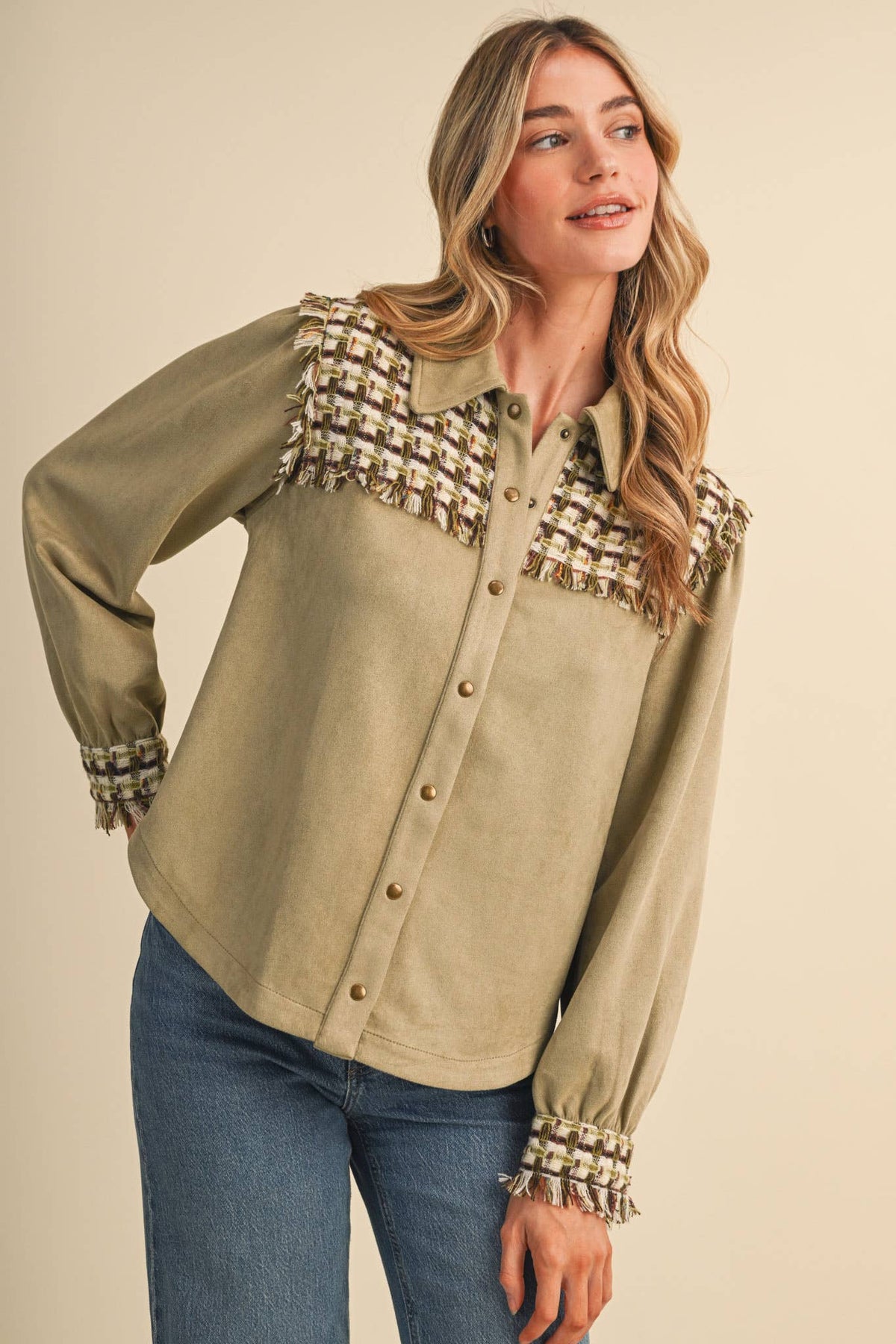 SUEDE TOP