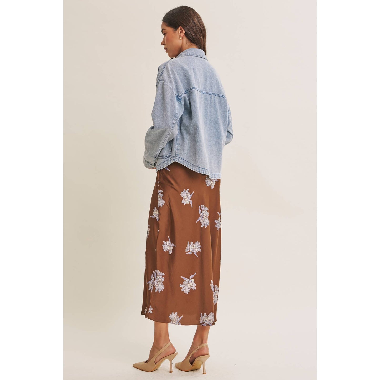FALL FLORAL MIDI SKIRT