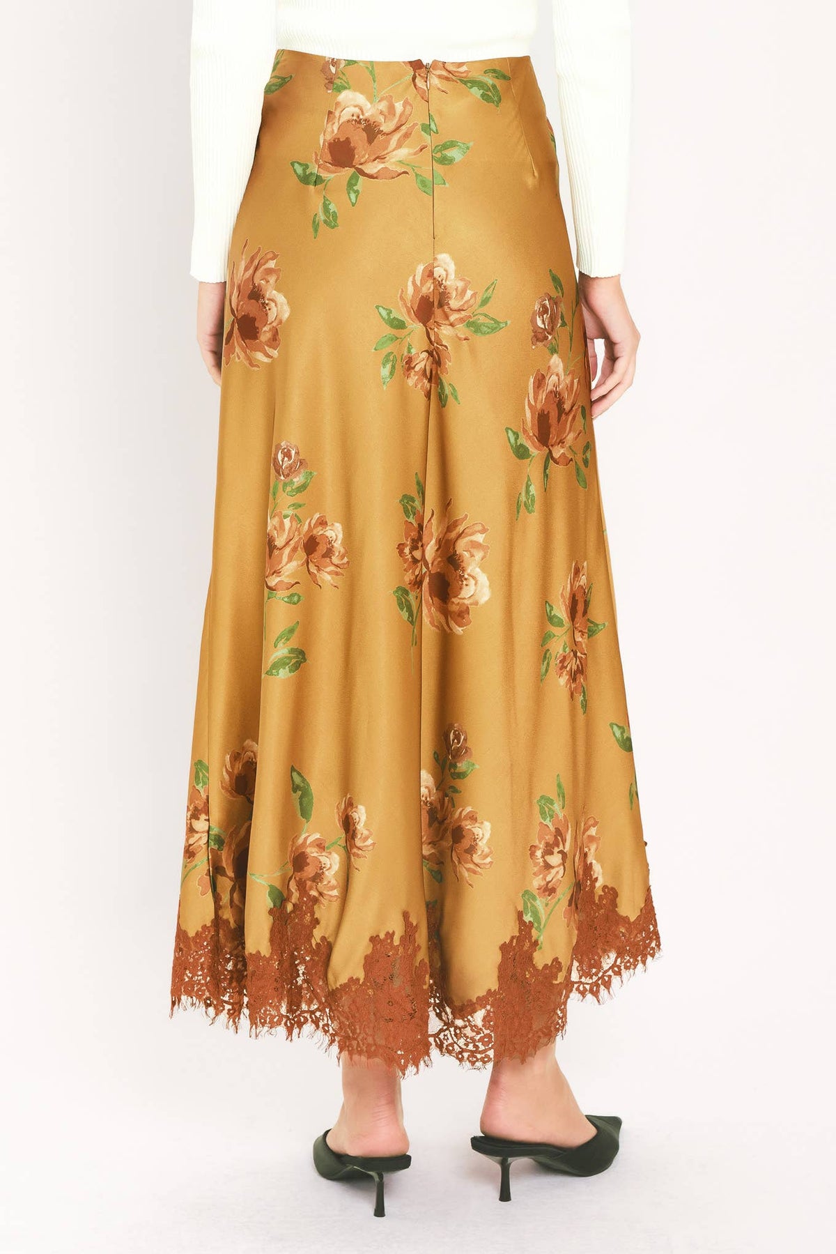 Printed Midi Skirt