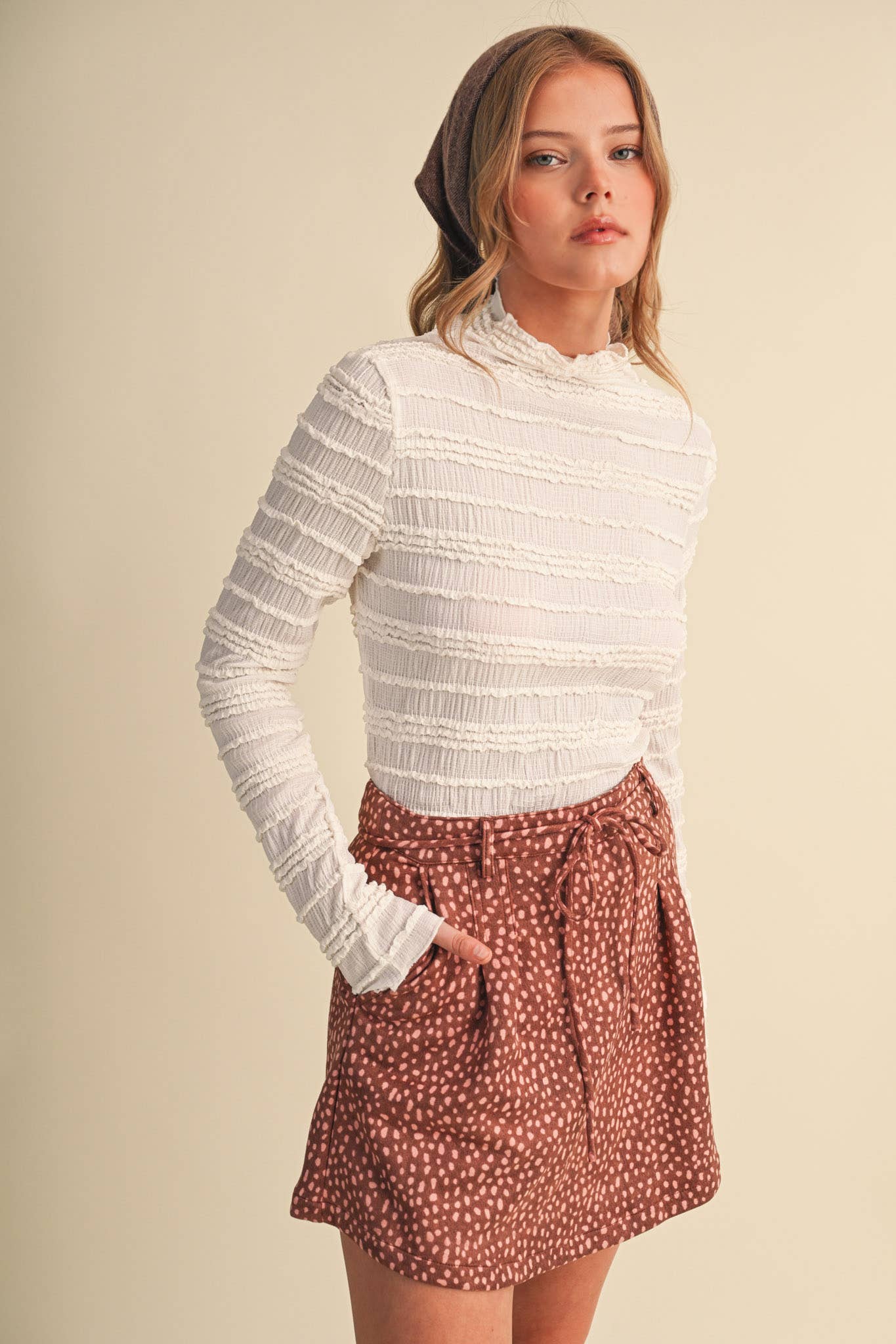 FAWN PRINT SKORT
