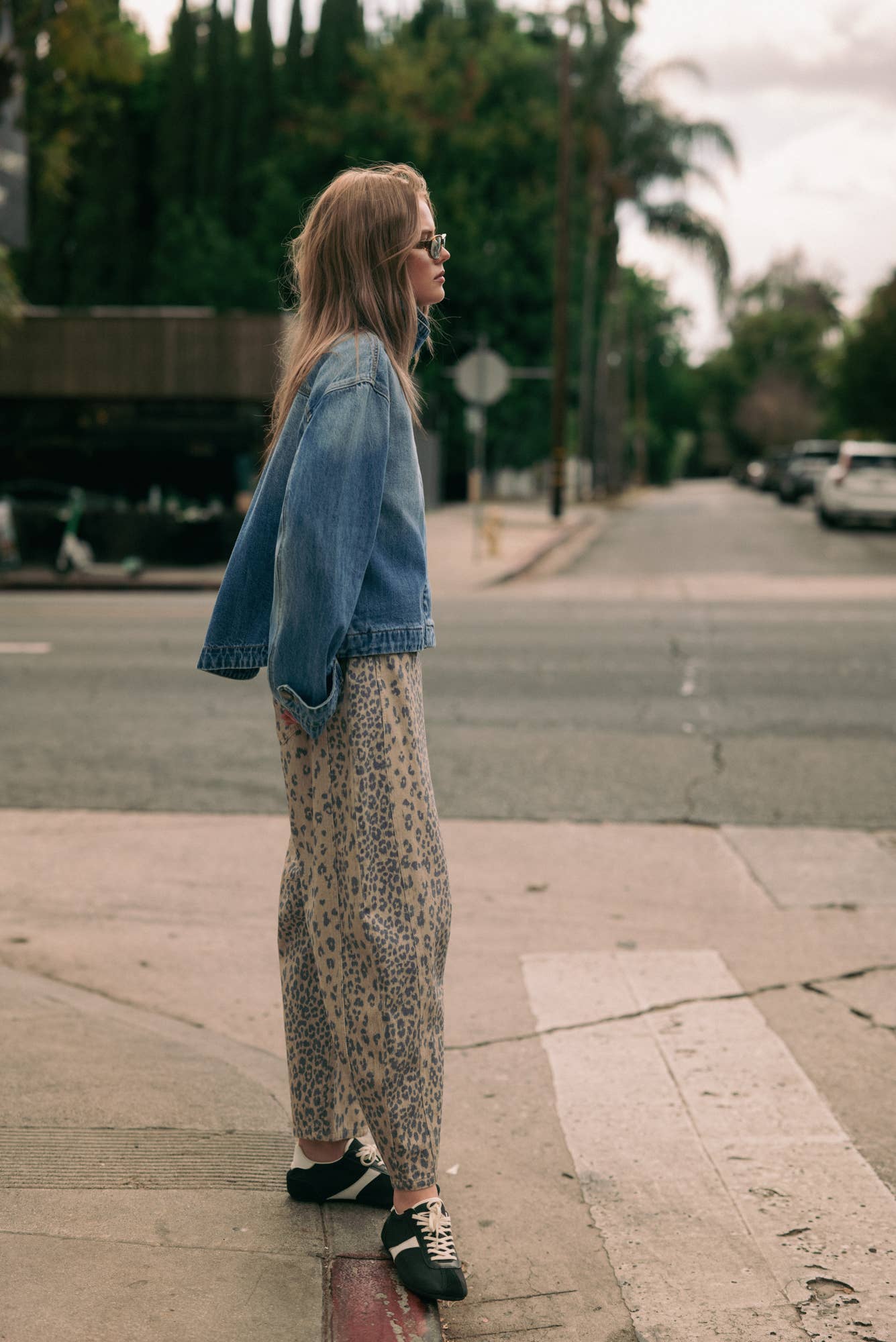 CHEETAH BARREL PANTS