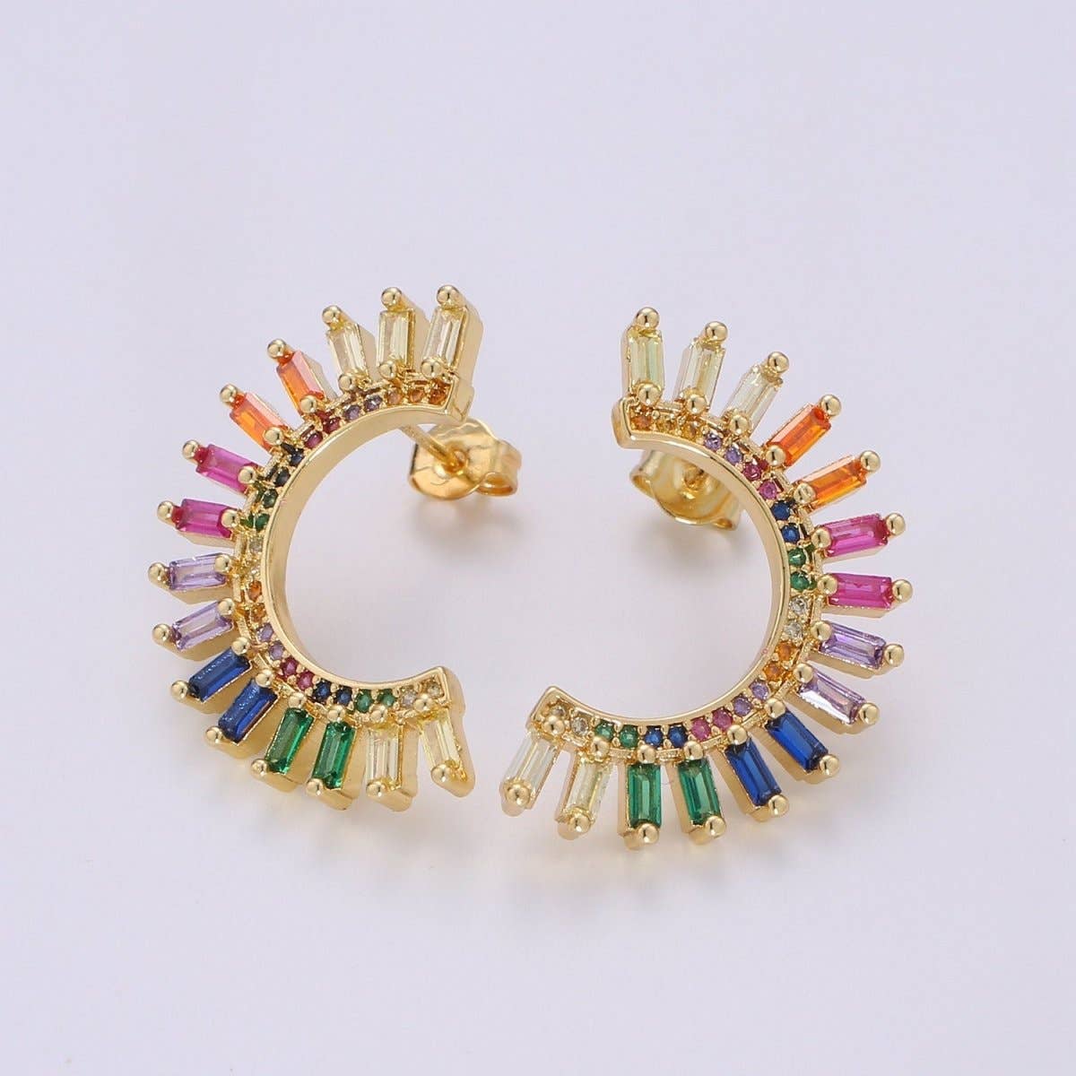 Moon Rainbow Earrings